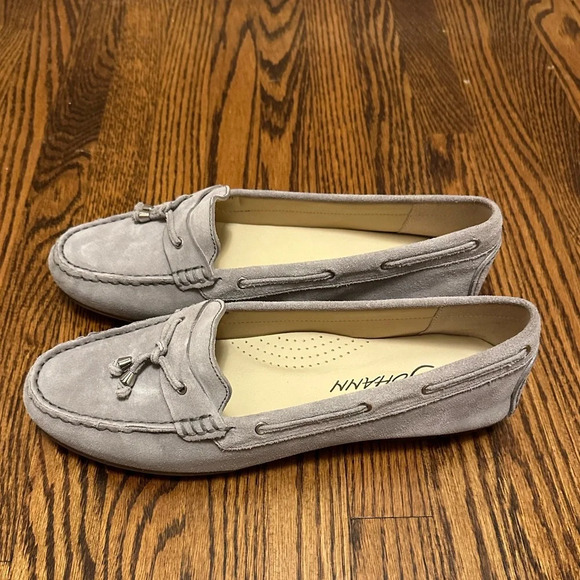 NWOT Grey Suede Loafers Sz. 10.5 - Picture 3 of 5